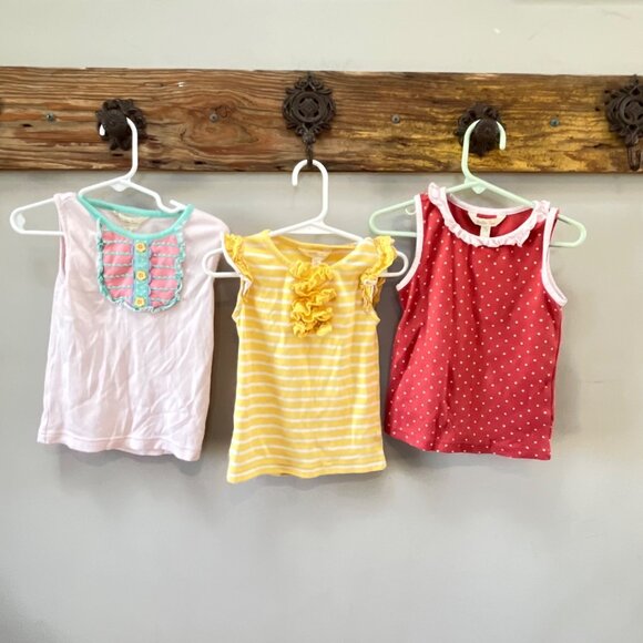 Girls Matilda Jane Tank Top Bundle 3 Tanks- Size 4 - Picture 1 of 5